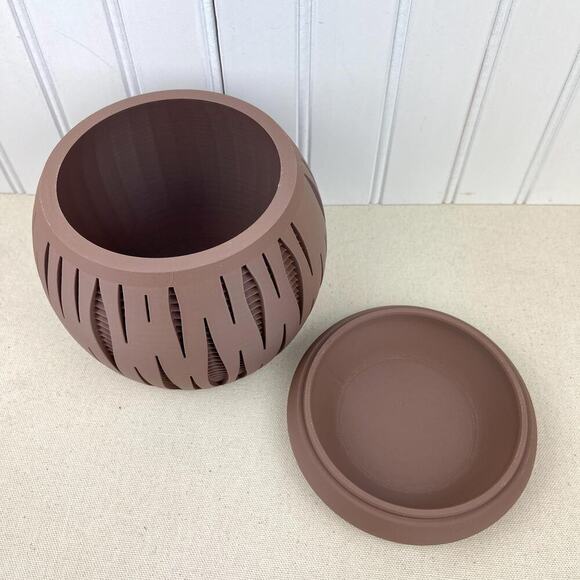 Modern Geometric Planter, Split Planter Pot, Cutout Design, Indoor Flower Pot - Picture 8 of 10